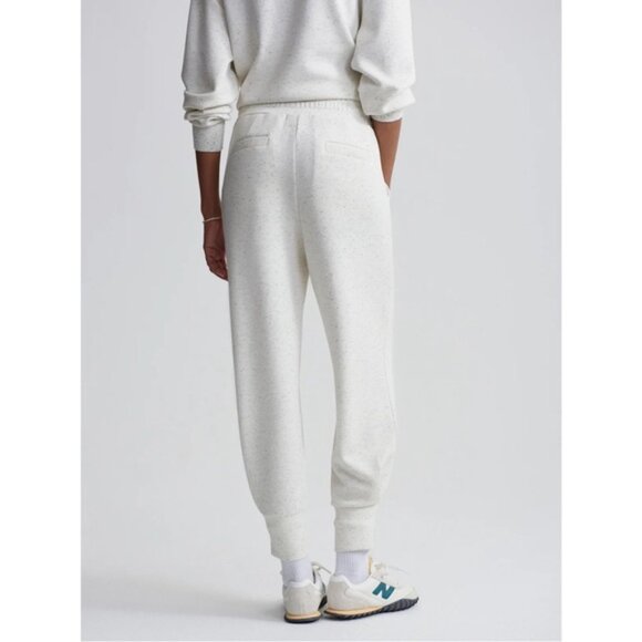 Varley The Relaxed DoubleSoft Pant 27.5” in Ivory Marl Fleck Size XS - Picture 2 of 9